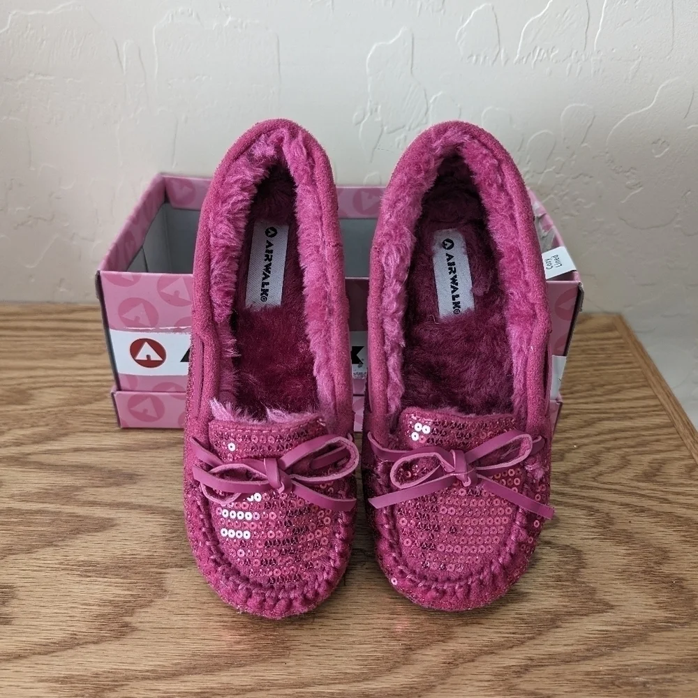 Airwalk Flurry Flocon Pink Sequin Slippers